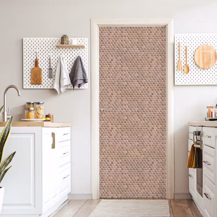 Penny - Mozaïek - Oudroze - Terracotta deurposter klein 289 -sfeer5