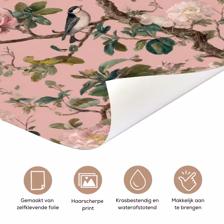 Pioenrozen - Botanisch - Vogel deurposter klein 289 -closeup_NL
