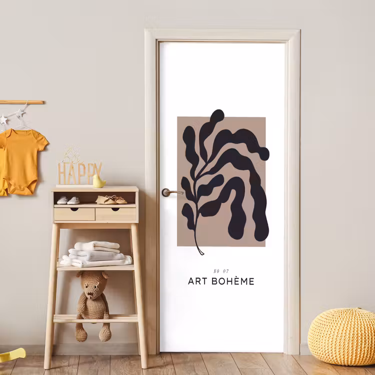 Planten - Abstract - Boho deurposter klein -sfeer4