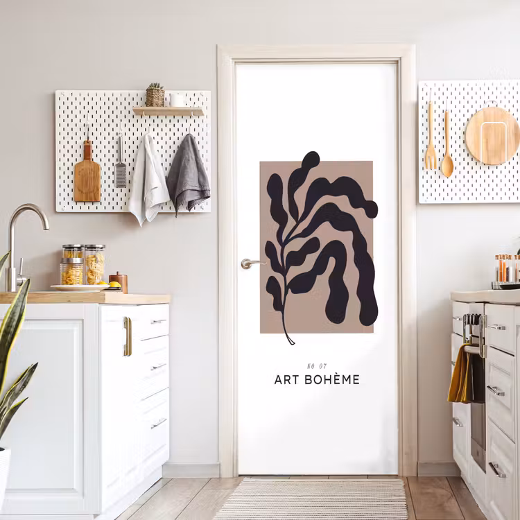 Planten - Abstract - Boho deurposter klein -sfeer5