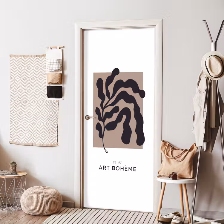 Planten - Abstract - Boho deurposter klein -sfeer6