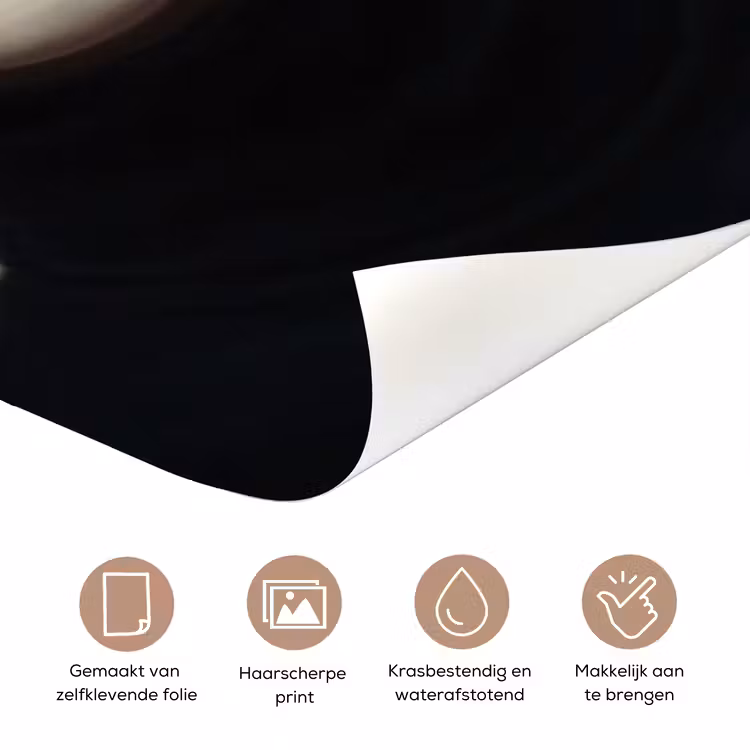 Portret - Vogels - Zwart deurposter klein -closeup_NL
