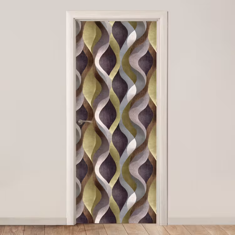 Retro - Banen - Kleurrijk deurposter klein 289 -3d_beige