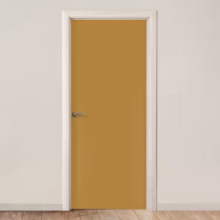 Rhythmic - Ochre - Geel deurposter klein 289 -3d_beige