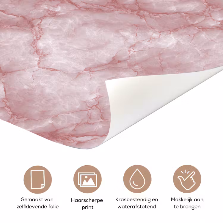 Roze - Kwartsmarmer - Aders deurposter klein 289 -closeup_NL