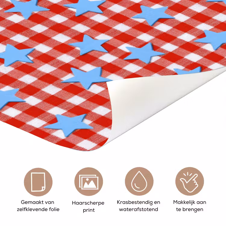 Ruit - Sterren - Rood deurposter klein 289 -closeup_NL