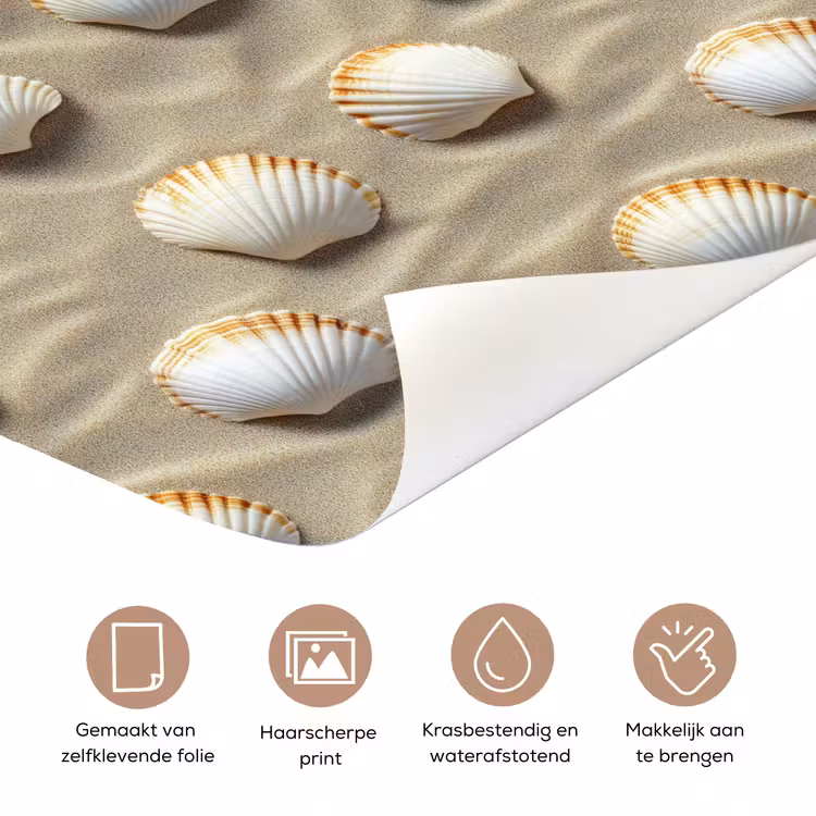 Schelpen - Zand - Maritiem deurposter klein 289 -closeup_NL