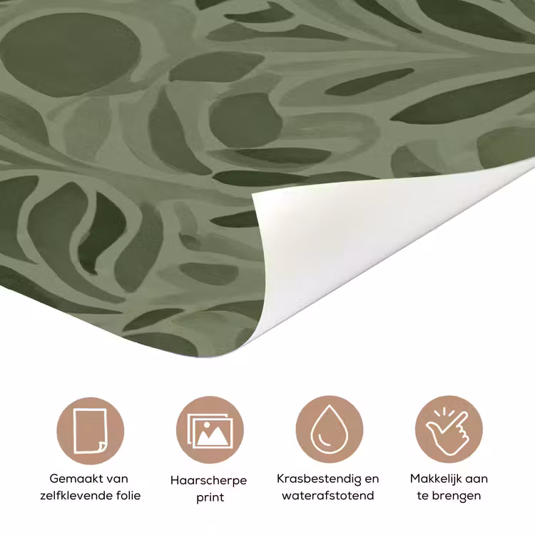 Sereen - Bladeren - Groen deurposter klein 289 -closeup_NL