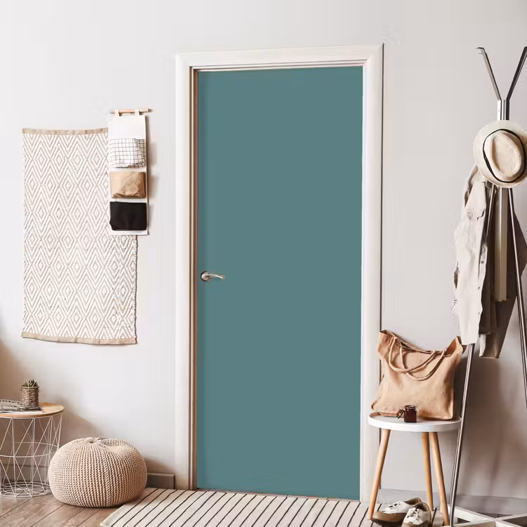Serene - Teal - Blauw deurposter klein 289 -sfeer6