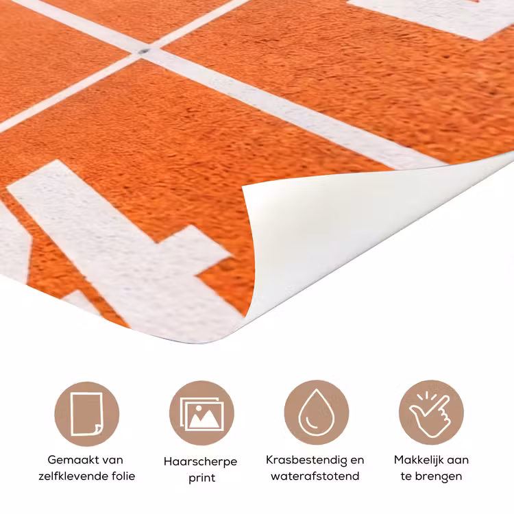 Sintelbaan - Stadion - Sport -Oranje deurposter klein -closeup_NL