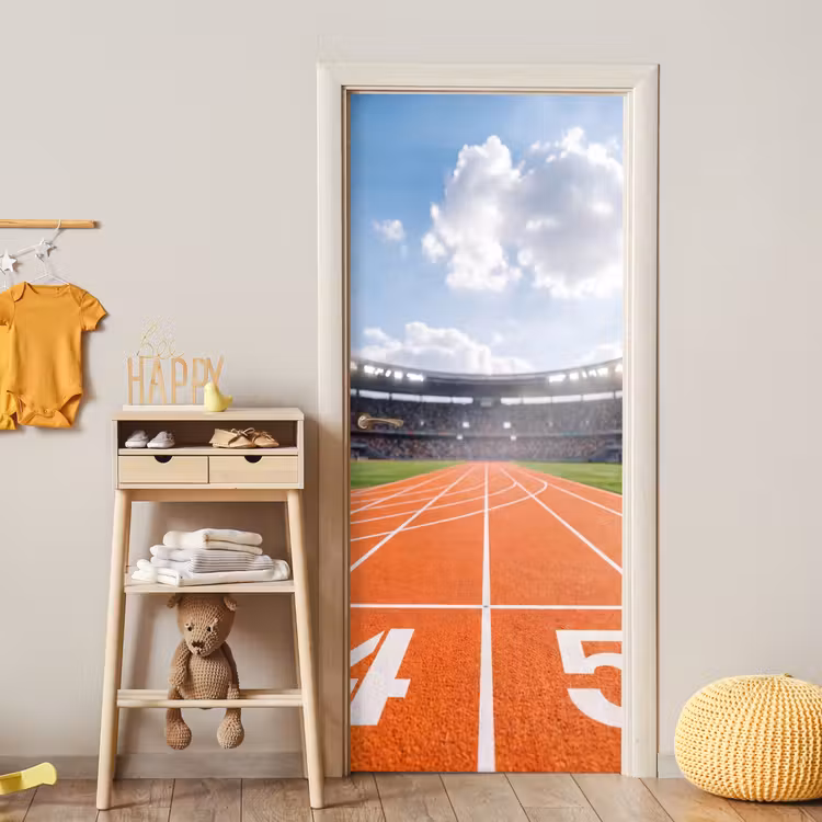 Sintelbaan - Stadion - Sport -Oranje deurposter klein -sfeer4