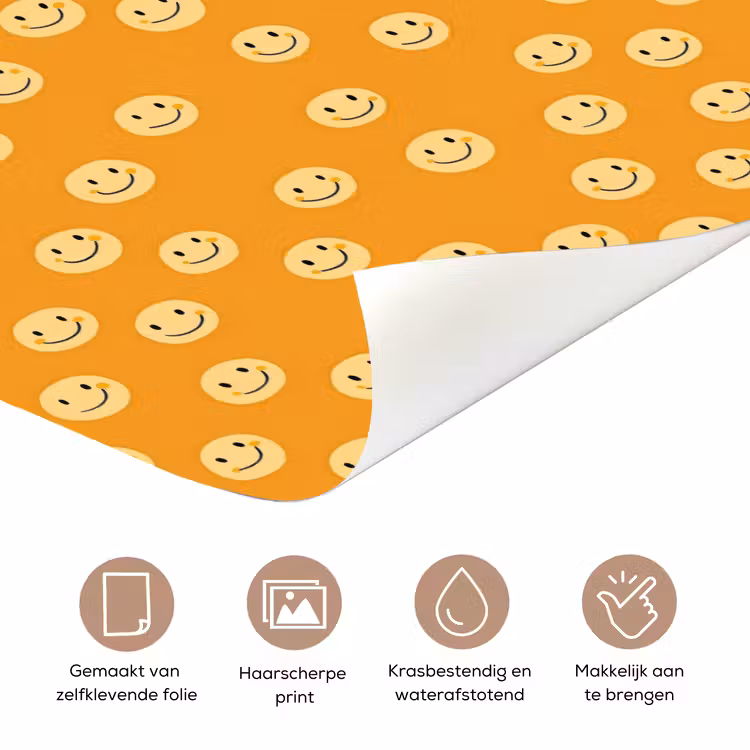 Smileys - Retro - Heel deurposter klein 289 -closeup_NL