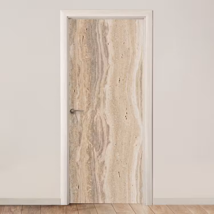 Steen - Patroon - Textuur - Natuurlijk - Beige deurposter klein -3d_beige