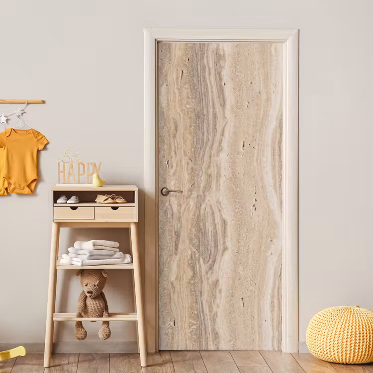 Steen - Patroon - Textuur - Natuurlijk - Beige deurposter klein -sfeer4