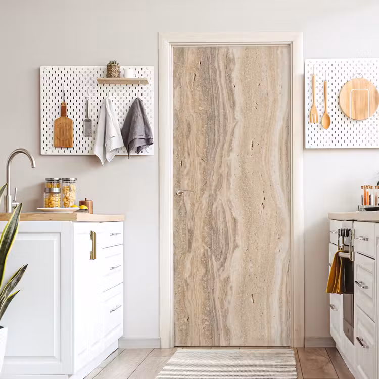 Steen - Patroon - Textuur - Natuurlijk - Beige deurposter klein -sfeer5