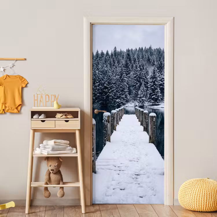 Steiger - Meer - Sneeuw - Bergen - Rustgevend deurposter klein -sfeer4