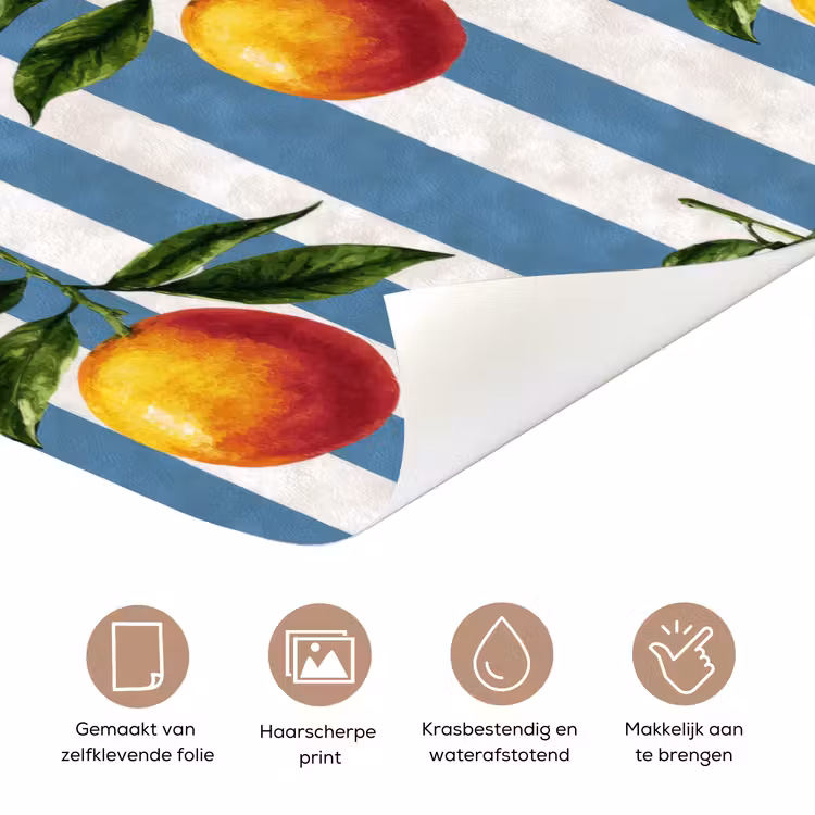 Strepen - Citroen - Blauw deurposter klein 289 -closeup_NL
