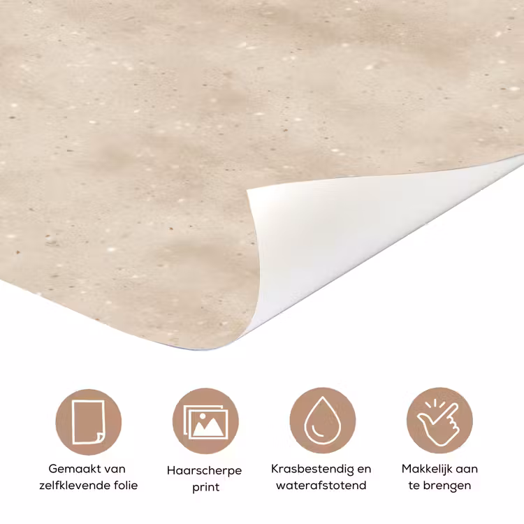 Structuur - Spikkels - Beige deurposter klein 289 -closeup_NL