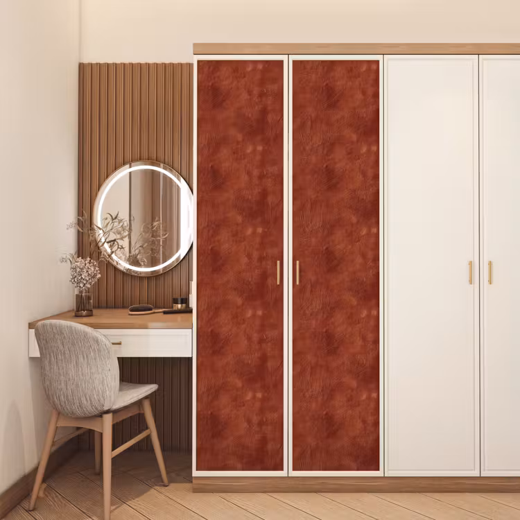 Stucwerk - Textuur  - Terracotta deurposter klein 289 -sfeer3