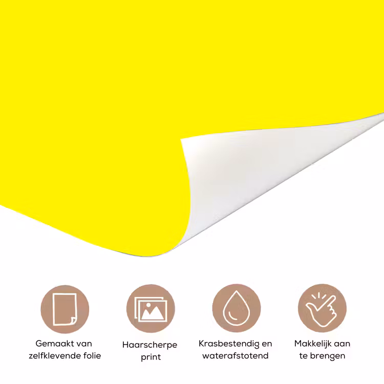 Sunshine - Glow - Geel deurposter klein 289 -closeup_NL