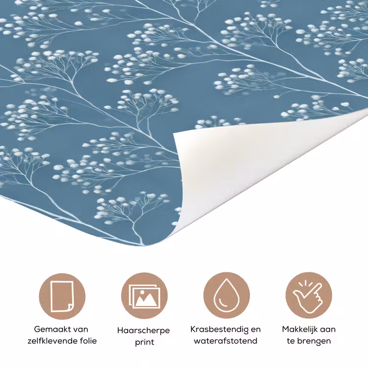Takken - Bessen - Patroon - Lichtblauw deurposter klein 289 -closeup_NL