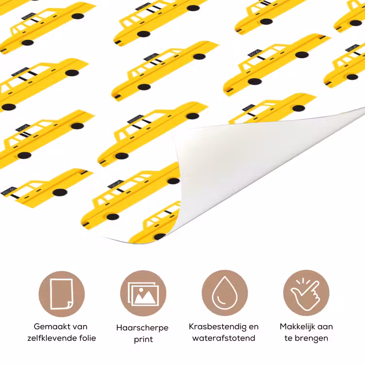 Taxi - Iconisch - Geel deurposter klein 289 -closeup_NL