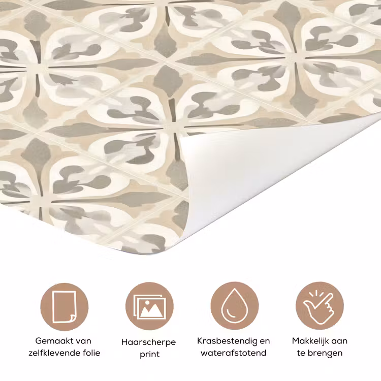 Tegel - Motief - Beige deurposter klein 289 -closeup_NL