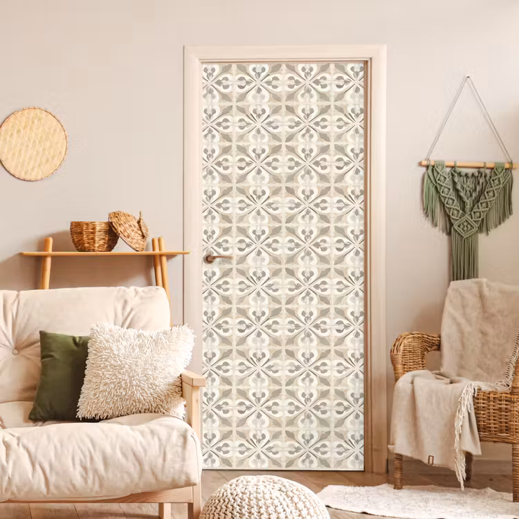 Tegel - Motief - Beige deurposter klein 289 -sfeer2