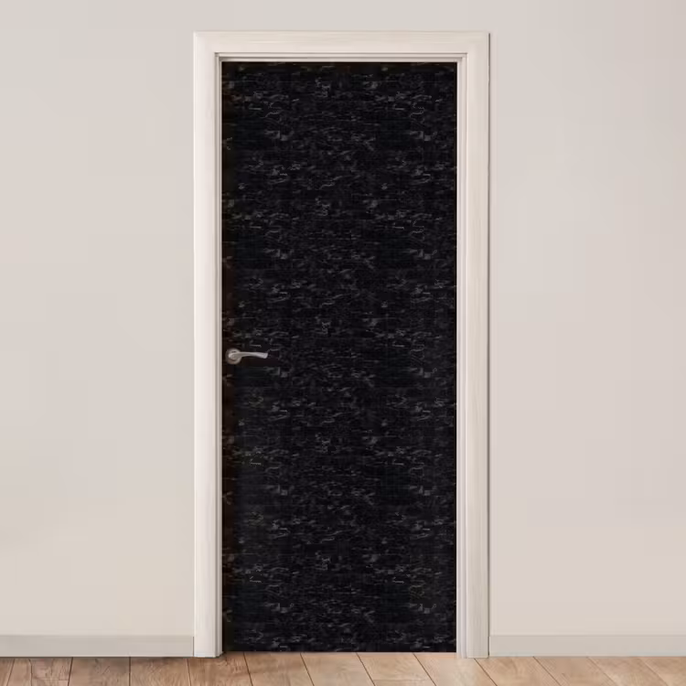 Tegels - Patroon - Marmer - Zwart deurposter klein 289 -3d_beige