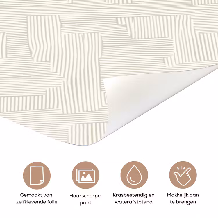 Textuur - Abstract - Beige deurposter klein 289 -closeup_NL