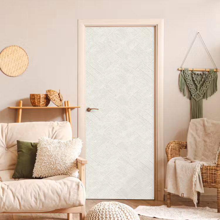 Textuur - Abstract - Beige deurposter klein 289 -sfeer2