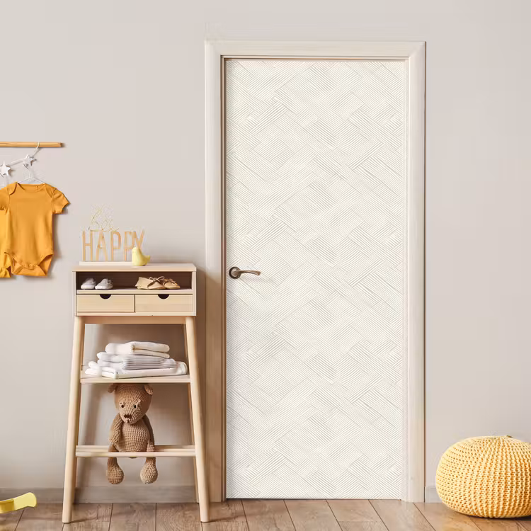 Textuur - Abstract - Beige deurposter klein 289 -sfeer4