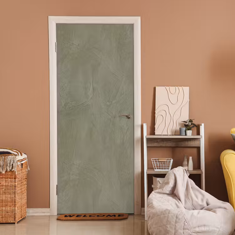 Textuur - Betonlook - Achtergrond - Modern - Groen deurposter klein -sfeer1