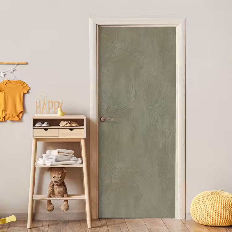 Textuur - Betonlook - Achtergrond - Modern - Groen deurposter klein -sfeer4