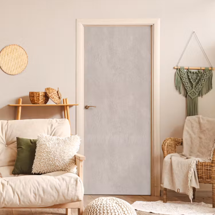 Textuur - Effen - Abstract - Beige deurposter klein -sfeer2
