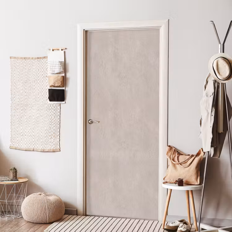 Textuur - Effen - Abstract - Beige deurposter klein -sfeer6