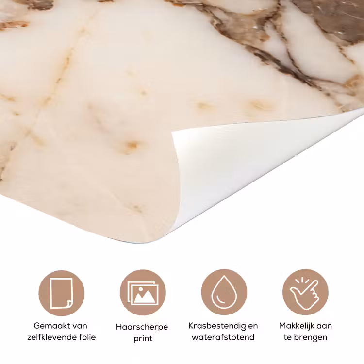 Textuur - Gesteente - Aderen - Abstract - Wit deurposter klein -closeup_NL
