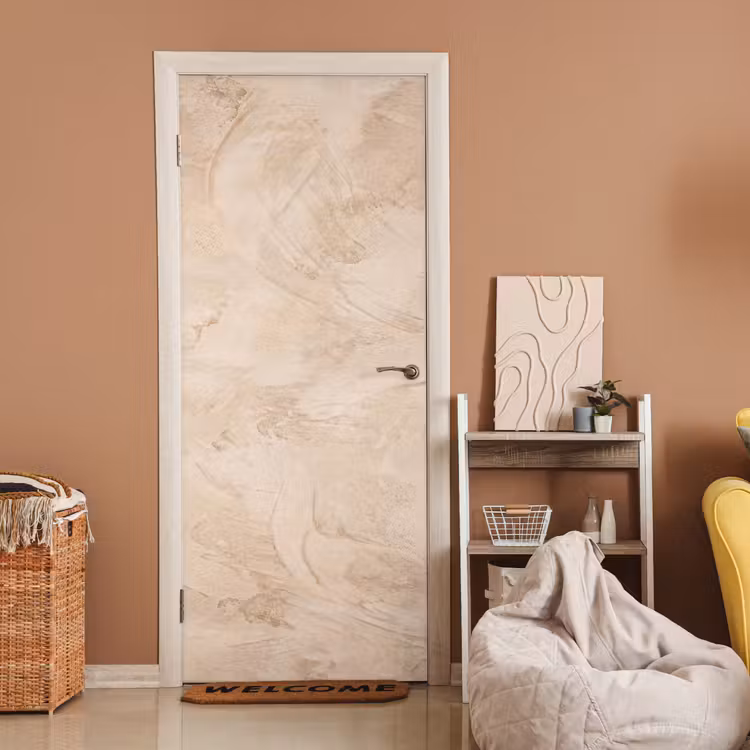 Textuur - Patroon - Abstract - Modern - Beige deurposter klein -sfeer1