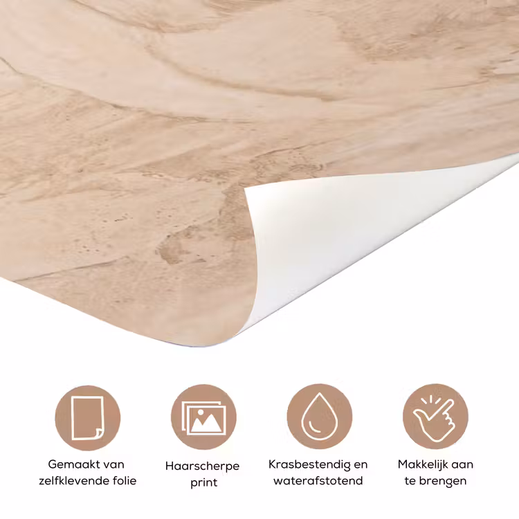 Textuur - Patroon - Abstract - Modern - Beige deurposter klein -closeup_NL
