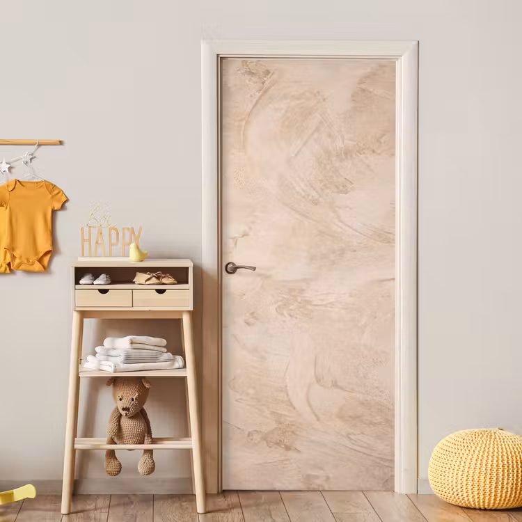 Textuur - Patroon - Abstract - Modern - Beige deurposter klein -sfeer4