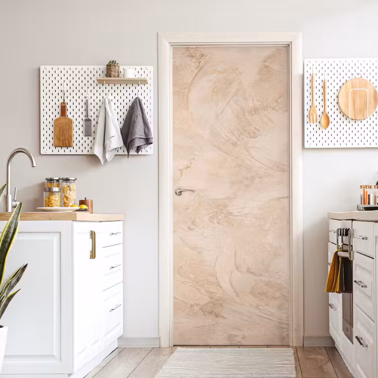 Textuur - Patroon - Abstract - Modern - Beige deurposter klein -sfeer5