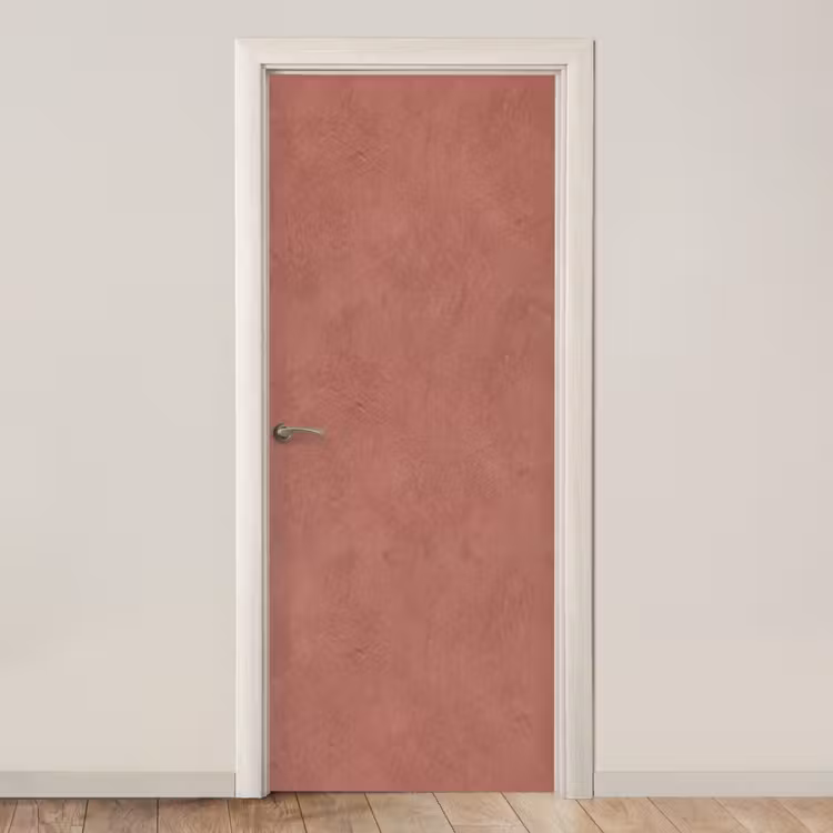 Textuur - Roodbruin - Grof - Modern deurposter klein -3d_beige