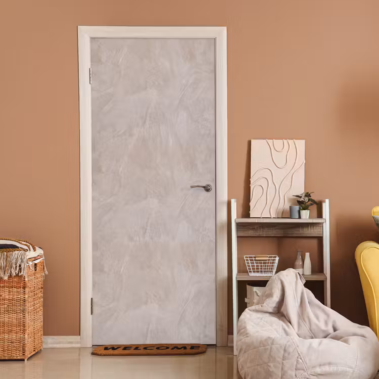 Textuur - Wand - Modern - Beige - Abstract deurposter klein -sfeer1