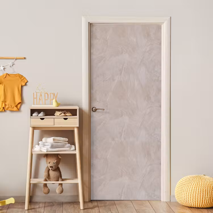 Textuur - Wand - Modern - Beige - Abstract deurposter klein -sfeer4