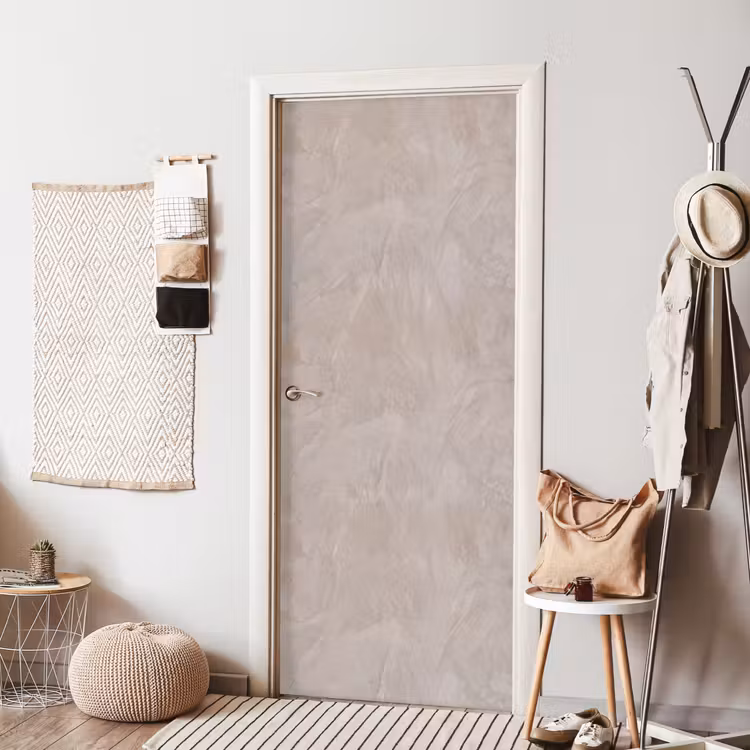 Textuur - Wand - Modern - Beige - Abstract deurposter klein -sfeer6