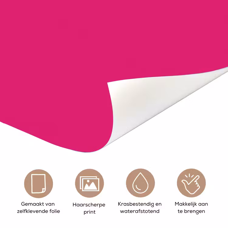 Toedeloe - Roze deurposter klein -closeup_NL
