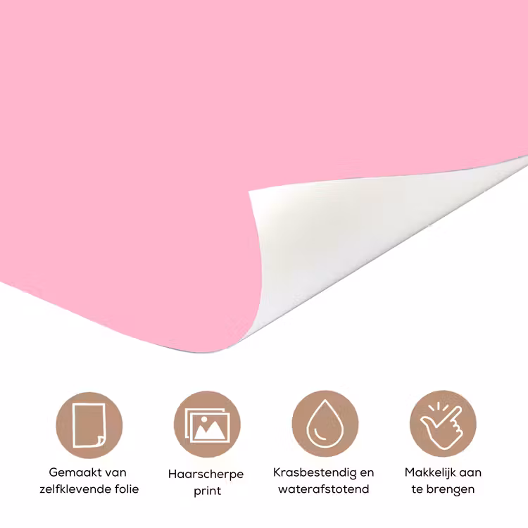 Toedeloe - Roze - Minimalistisch deurposter klein -closeup_NL