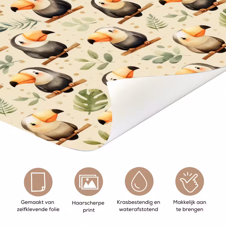 Toekans - Exotisch - Kleurrijk deurposter klein 289 -closeup_NL