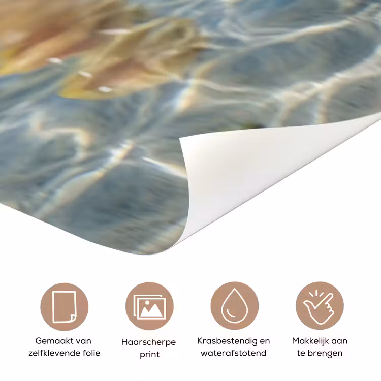Tropisch - Badeend - geel deurposter klein -closeup_NL
