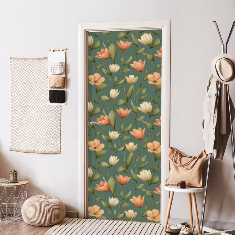 Tulpen - Botanisch - Groen deurposter klein 289 -sfeer6